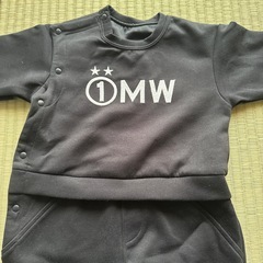 GUベビー服上下　80サイズ　ブラックの画像