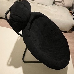 ※10/30処分予定 値下げ★美品【a.depeche】 パーソナルチェア　室内・屋外 2way フォールディング チェアー　ブラック 黒の画像