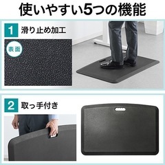 『足の疲労軽減マット』立ち仕事に！床からの冷え防止に！定価約7000円の画像