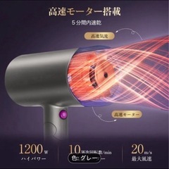 マイナスイオンドライヤーの画像