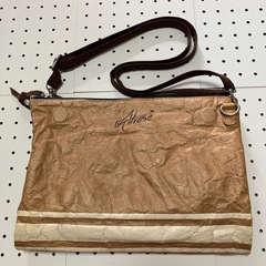リバーシブルクランチバック！デニム/肩掛け、手持ちタイプ！現状品/の画像