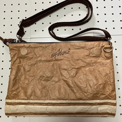 リバーシブルクランチバック！デニム/肩掛け、手持ちタイプ！現状品/の画像