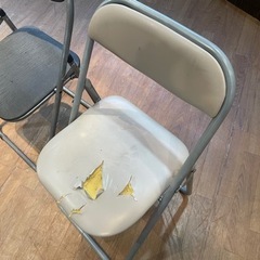 折りたたみ椅子二脚　無料の画像