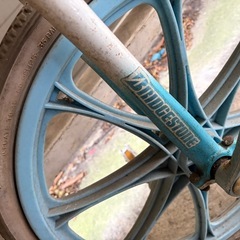 ブリヂストン　一輪車　一輪車立てつき付の画像