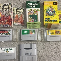 スーパーファミコン　ソフト4本、その他セットの画像