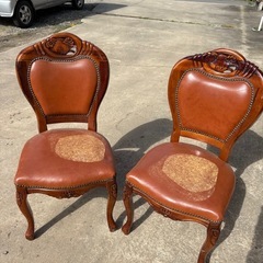 アンティーク家具 ヴィンテージチェア 二脚セット  椅子の画像