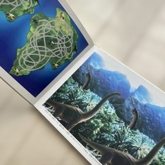 ジュラシックパーク　本　3D ポストカードの画像
