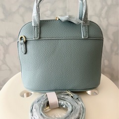 最終値下げ！　【新品】ライトブルー　２WAY   ショルダーバッグの画像