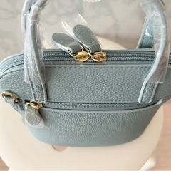 最終値下げ！　【新品】ライトブルー　２WAY   ショルダーバッグの画像