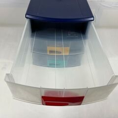 3段 収納ケース 書類ケース 小物入れ プラスチック製 幅26cm×奥行38cm×高さ28cmの画像