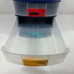 3段 収納ケース 書類ケース 小物入れ プラスチック製 幅26cm×奥行38cm×高さ28cmの画像