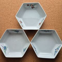 未使用　美濃焼　栄楽窯　六角盛鉢　箱付の画像