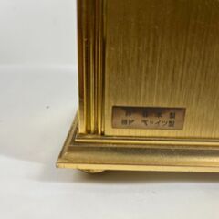 Kaid QUARTZ 置時計 ハイド クォーツ 機械：西ドイツ製 枠：日本製 ビンテージ 幅20cm×奥行11cm×高さ23cmの画像