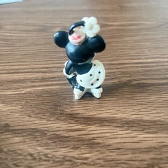 ディズニー 　ミニーマウス 　PVCフィギュア　  白黒カラーの画像