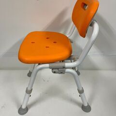 Panasonic パナソニック シャワーチェア ユクリア PN-L40721 オレンジ 入浴 介護 椅子 幅39cm×奥行50cm×高さ58cm～64cm（座高34cm～42cm）の画像