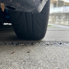値下交渉可ブラックレーシングホイールタイヤ4本の画像