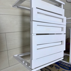 洗面台下収納 伸縮フリーラックの画像