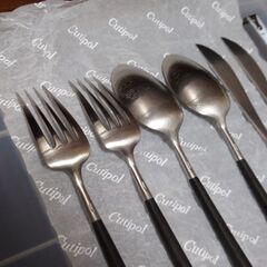6本セット Cutipol　クチポール　NOOR①　ナイフ　フォーク　スプーンの画像