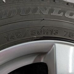145/80R13冬タイヤ＆アルミ4本セットの画像
