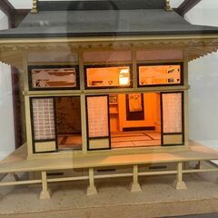 山鹿灯篭 肥後山鹿 和紙の芸術 ライト付 熊本県伝統工芸品 幅40cm×奥行35cm×高さ34cmの画像