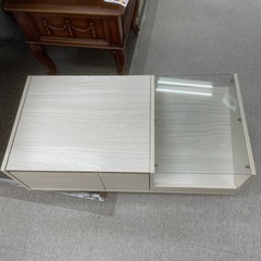 鏡付き収納テーブル　高さ約39㎝　横幅約91.5㎝　奥行約45㎝の画像