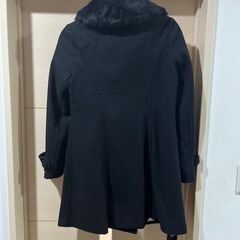 INGNI ファー付きコート　黒の画像
