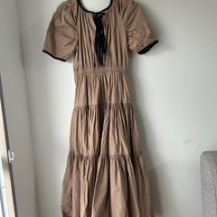 バイカラーワンピースの画像