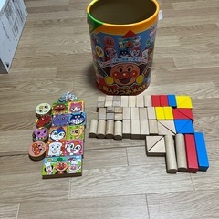 アンパンマン筒入り積み木DX62ピースの画像