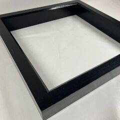 茶道具 木製 炉縁 黒 幅42.5cm×奥行42.5cm×高さ6cm の画像