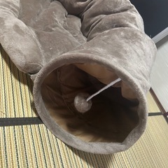  【ふわふわ】猫トンネルベッド／もぐれるプレイマット付き🐾の画像