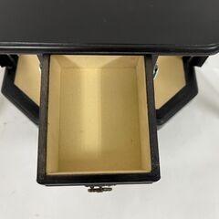 木製 アクセサリーケース ジュエリーケース オルゴール（乾杯）付 レトロ 幅35cm×奥行15cm×高さ23cm の画像