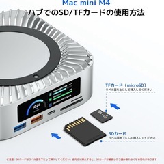【新品未使用‼️】Mac Mini M4 対応ハブ 高精細UIの画像