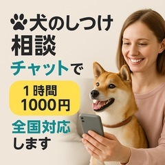 【犬しつけ】チャット相談受付中の画像