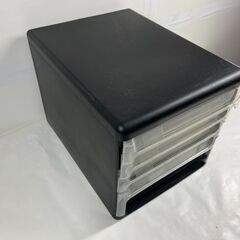 4段 書類ケース 収納ケース 小物入れ プラスチック製 幅27cm×奥行35cm×高さ26cmの画像
