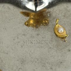 MIKIMOTO ミキモト ハート型 ジュエリートレイ 小物入れ アクセサリートレイ クマ テディベアの画像