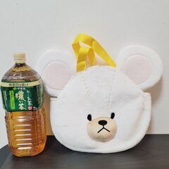 くまのがっこう フェイス型トートバッグの画像