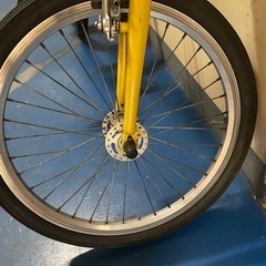 ミニベロ6速20インチ/黄　屋内保管　⑥の画像
