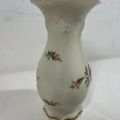 ROSENTHAL ローゼンタール CLASSIC ROSE COLLECTION ローゼンタール クラシックローズ 花柄 花瓶 花器 花入 直径9cm（口径3.5cm）×高さ18cm の画像