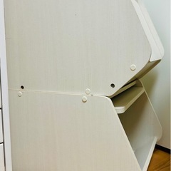 収納ボックス スタックボックス カラーボックス 収納ボックス 木製 扉付き 積み重ね フタ付き 前開き 衣類収納 幅40cm×奥行39cm×高さ30.5cm (内部 幅37.5cm×奥行27cm×高さ25cm) ホワイト 白の画像