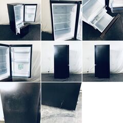 ID:rg221203 ハイセンス Hisense 冷蔵庫 一人暮らし 中古 2023年製 2ドア 162L ブラック ファン式 右開き HR-D16FB  【リユース品：状態B】【送料無料】【設置費用無料】の画像