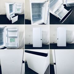 ID:rg221202 ハイセンス Hisense 冷蔵庫 一人暮らし 中古 2022年製 2ドア 162L ホワイト ファン式 右開き HR-D16F  【リユース品：状態B】【送料無料】【設置費用無料】の画像