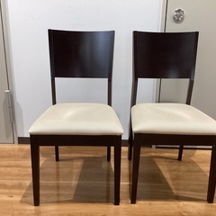 ダイニングチェア　2脚セット【町田市再生家具】252089の画像