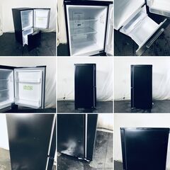 ID:rg221196 シャープ SHARP 冷蔵庫 一人暮らし 中古 2021年製 2ドア 152L ブラック ファン式 両方開き SJ-GD15G-B  【リユース品：状態B】【送料無料】【設置費用無料】の画像