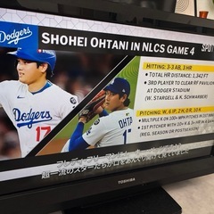 TOSHIBA REGZA 32型テレビ
の画像