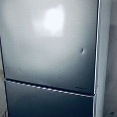 ID:rg221195 【自社配送エリア内限定】日立 HITACHI 冷蔵庫 一人暮らし 中古 2019年製 2ドア 230L シルバー 直冷式 右開き R-23JA(S)  【リユース品：状態B】【送料無料】【設置費用無料】の画像
