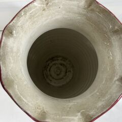 イタリア 花柄 花瓶 花器 おしゃれ インテリア オブジェ 幅25cm×奥行23cm×高さ35cm の画像