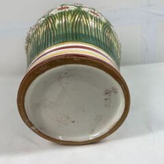 イタリア 花柄 花瓶 花器 おしゃれ インテリア オブジェ 幅25cm×奥行23cm×高さ35cm の画像