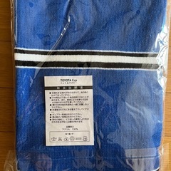 新品未着用【TOYOTA　CUP　2005 】サッカー　記念品　 非売品　マフラー&ニット帽子　セット　ブルー　 の画像