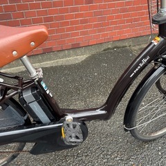 YAMAHA PAS 電動アシスト自転車 黒 前バスケット付きの画像