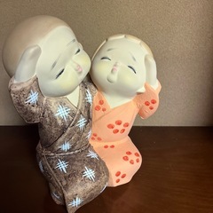 博多人形　日本人形　人形　素焼人形　男の子　女の子　郷土人形　古民具　の画像